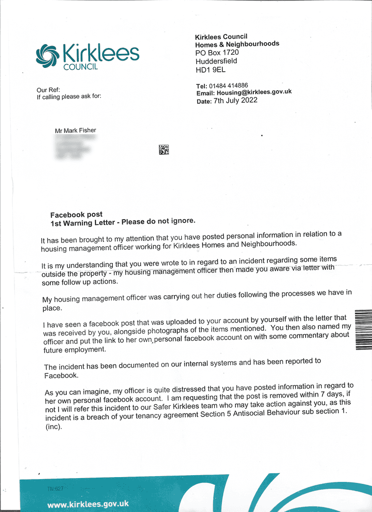 kirklees council threat 1 kirklees council threat 1