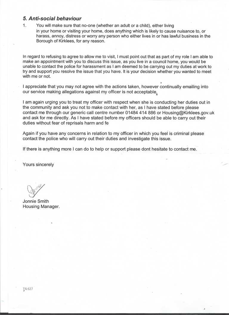 Further escalation by Krklees Housing Further escalation by Krklees Housing